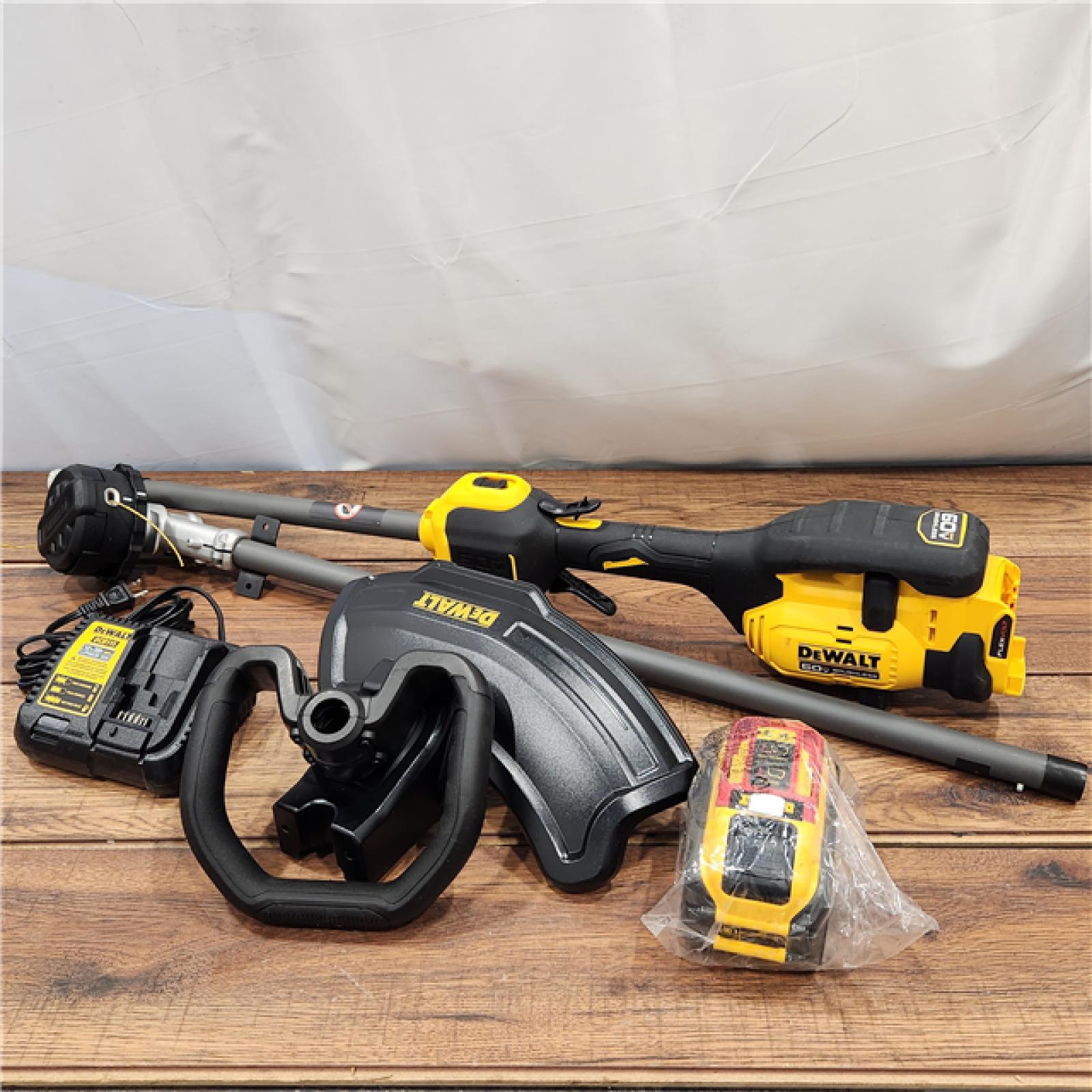 AS-IS FLEXVOLT 60V MAX 17 in. Cordless Battery Powered Attachment Capable Trimmer Kit with (1) FLEXVOLT 3 Ah Battery & Charger