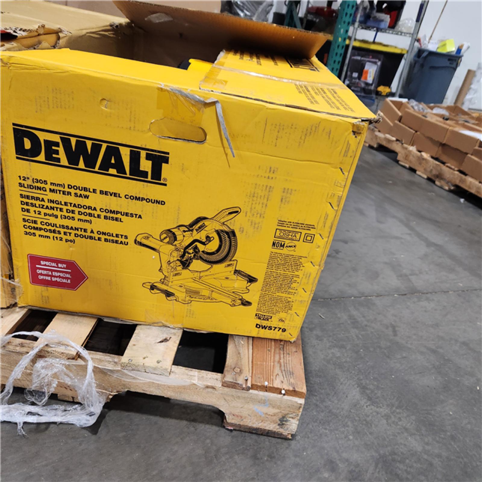 Dallas Location - As-Is DEWALT 12-in 15-Amp Dual Bevel Sliding Compound Corded Miter Saw