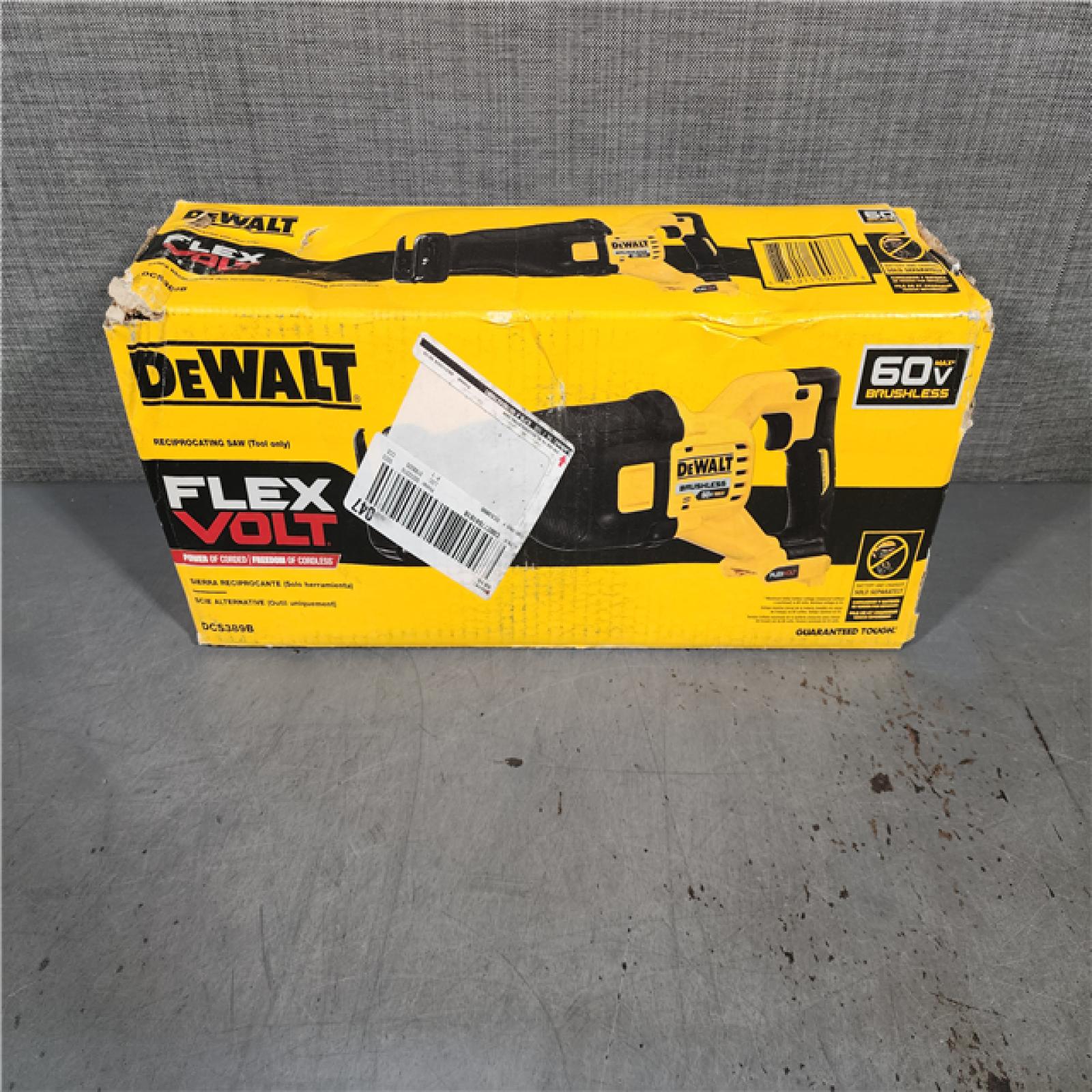 HOUSTON LOCATION - AS-IS DeWalt DCS389B FLEXVOLT 60V MAX Cordless Brushless Reciprocating Saw (Tool-Only)