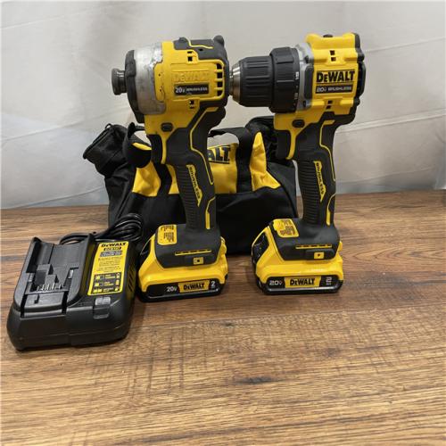 AS-IS DEWALT 20V MAX XR Cordless Drill/Driver, ATOMIC Impact Driver 2 Tool Combo Kit,