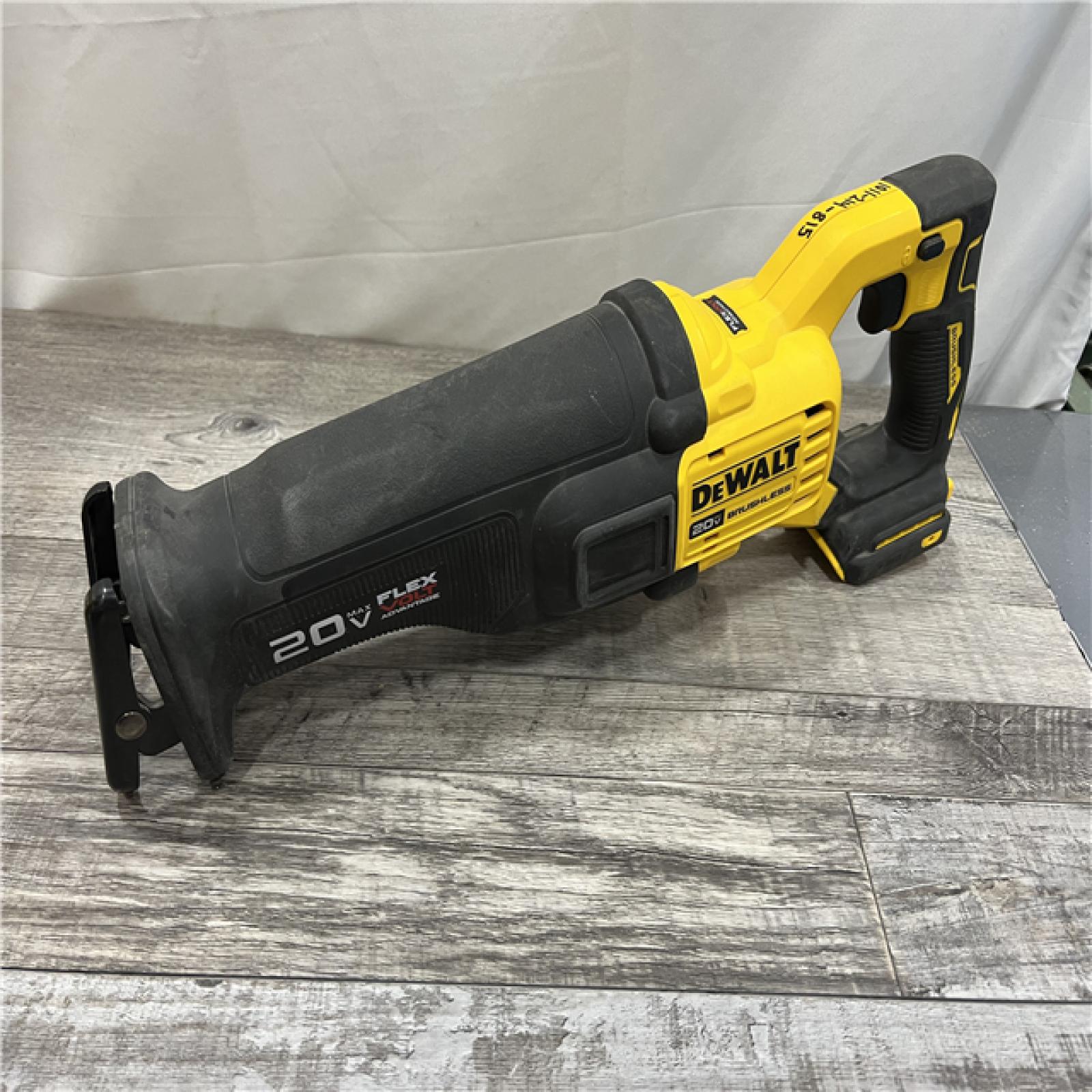 AS-IS DEWALT 20V MAX Lithium Ion Cordless Brushless Reciprocating Saw with FLEXVOLT ADVANTAGE (Tool Only)