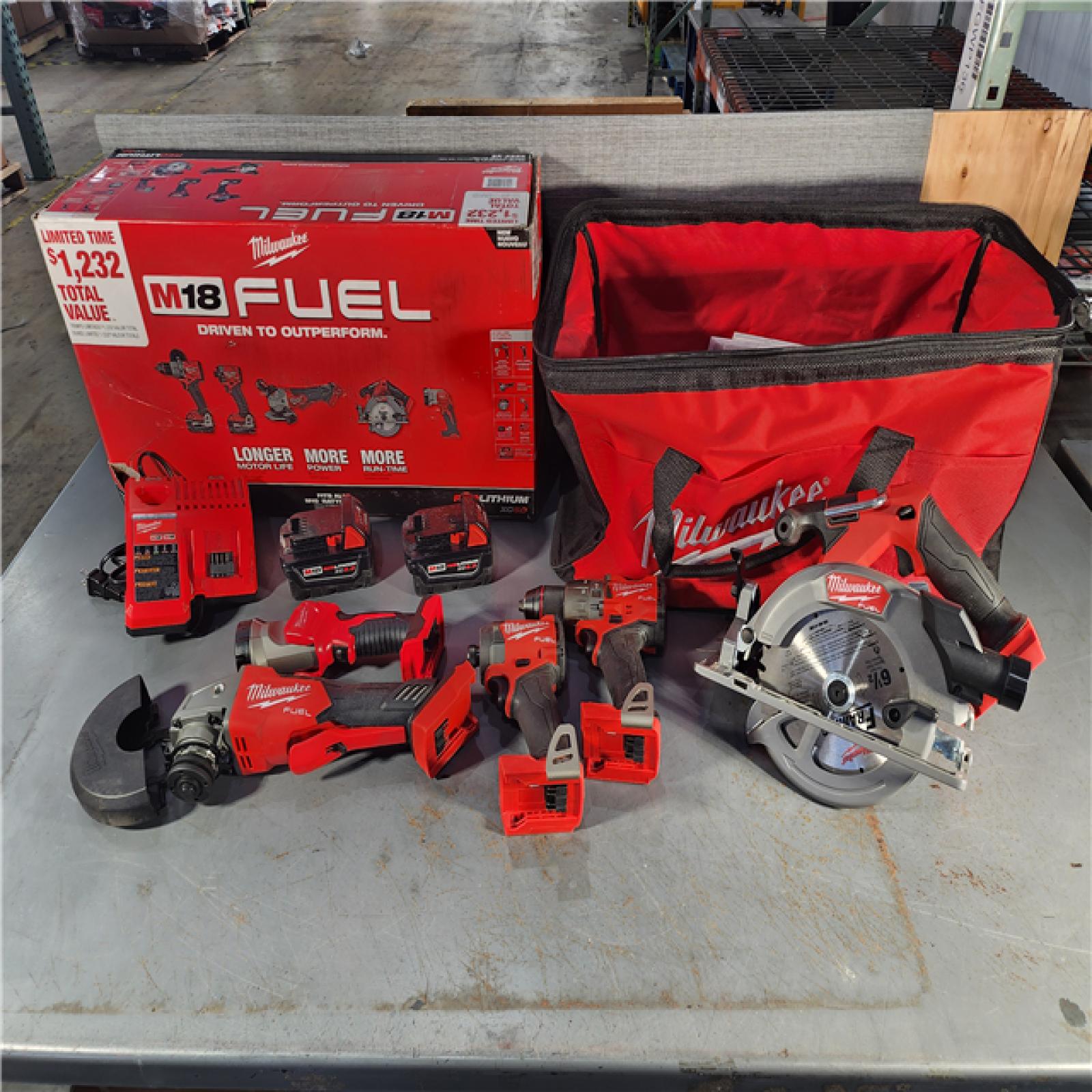 HOUSTON LOCATION - AS-IS Milwaukee  M18 FUEL 5-TOOL COMBO KIT