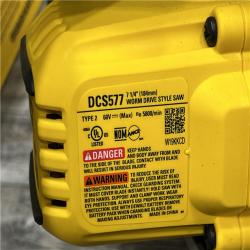 AS-IS DEWALT FLEXVOLT 60V MAX Cordless Brushless 7-1/4 in. Wormdrive Style Circular Saw (Tool Only)