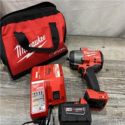 AS-IS Milwaukee M18 1/2 in. Cordless Brushless High Torque Impact Wrench Kit (Battery & Charger)