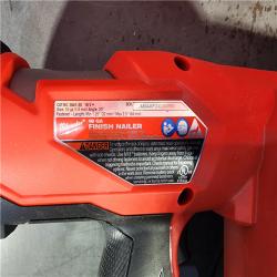 HOUSTON LOCATION - AS-IS (APPEARS LIKE NEW) Milwaukee 2841-20 18V Cordless Gen II 16 Gauge Angled Finish Nailer (Tool Only)