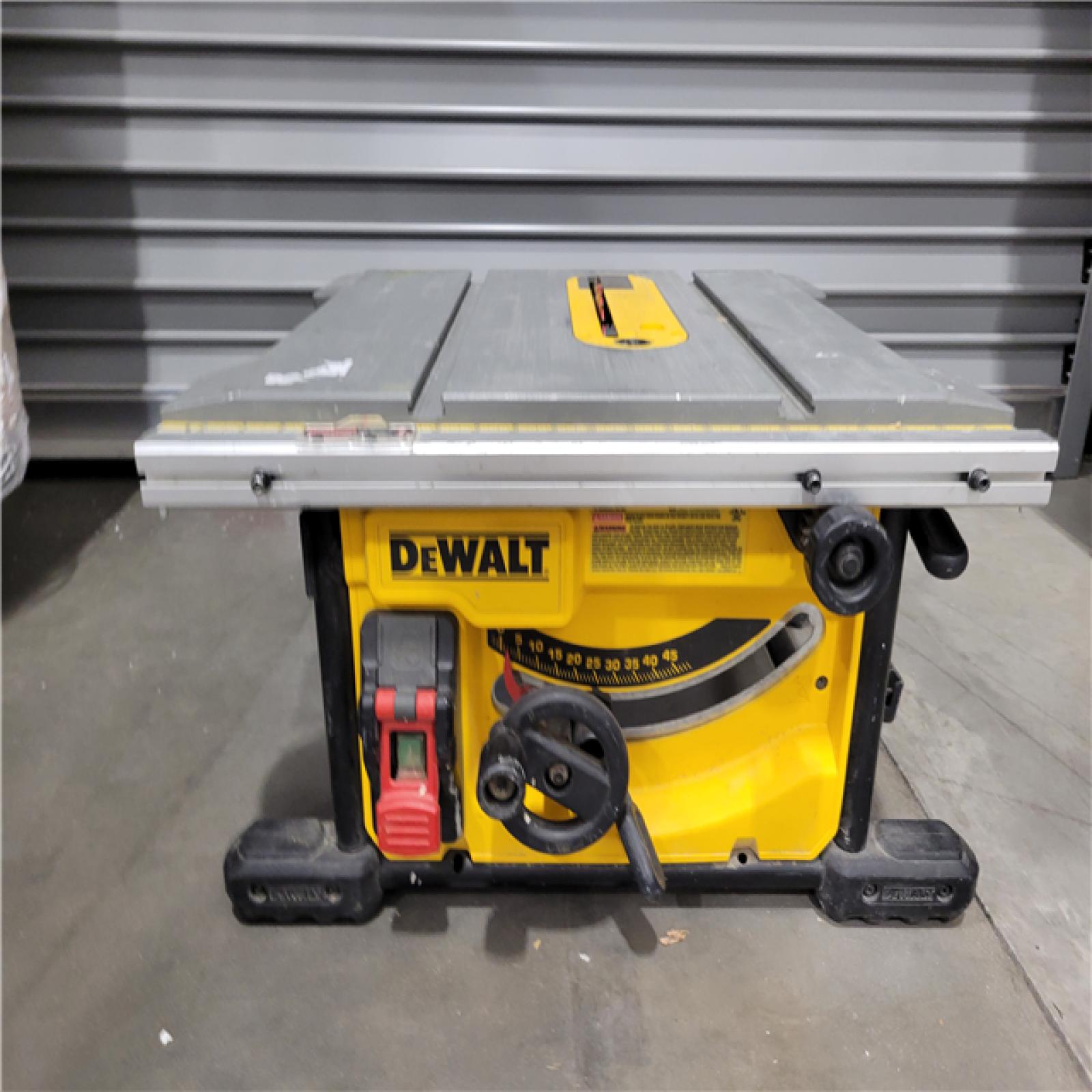 AS-IS DEWALT 15 Amp Corded 8-1/4 in. Compact Portable Jobsite Tablesaw
