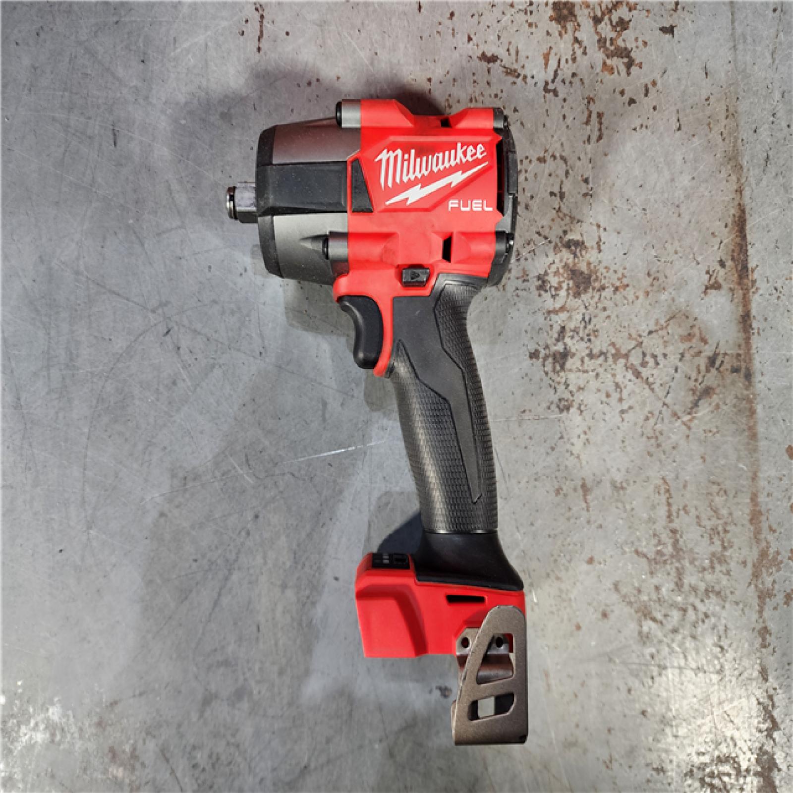 HOUSTON LOCATION - AS-IS Milwaukee M18 18V Fuel 1/2  Mid-Torque Impact Wrench Cordless Lithium-Ion Brushless with Friction Ring 2962-20 (TOOL ONLY)