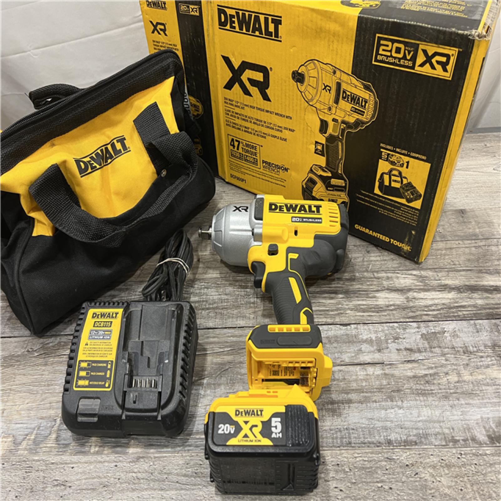 AS-IS DEWALT 20V MAX* XR 1/2  High Torque Impact Wrench with Hog Ring Anvil