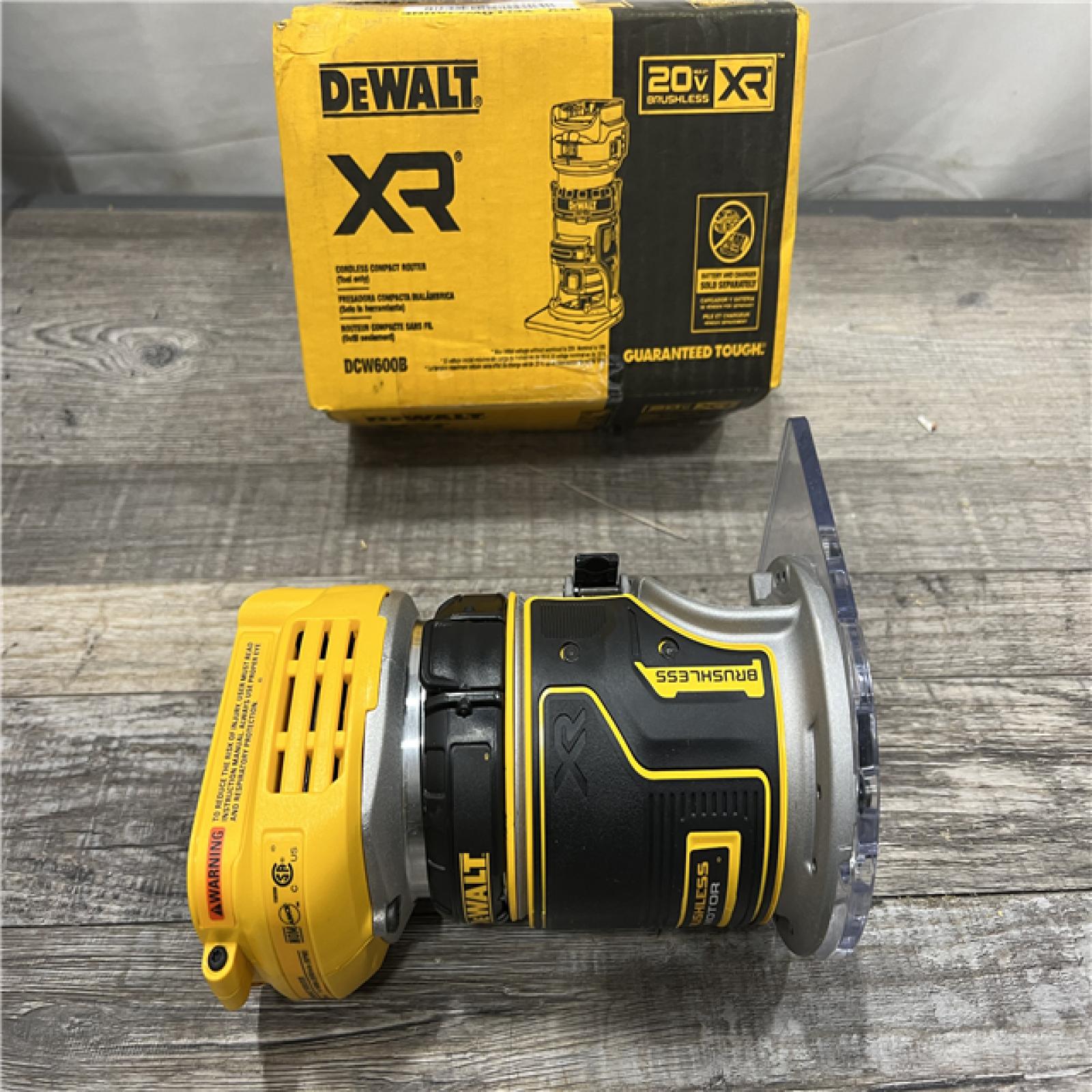 AS-IS Dewalt 20V MAX XR Brushless Cordless Compact Router (Tool Only)