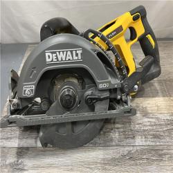 AS-IS DEWALT FLEXVOLT 60V MAX Cordless Brushless 7-1/4 in. Wormdrive Style Circular Saw (Tool Only)