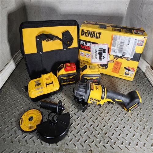 HOUSTON LOCATION - AS-IS DeWalt Flexvolt 60V Max Cordless Grinder  4.5 in; 6 in  Kit  1 KT