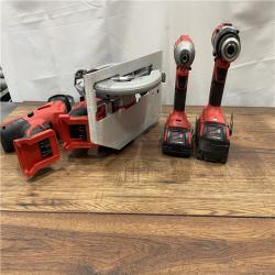 AS-IS Milwaukee M18 18-Volt Lithium-Ion Brushless Cordless Combo Kit (4-Tool)