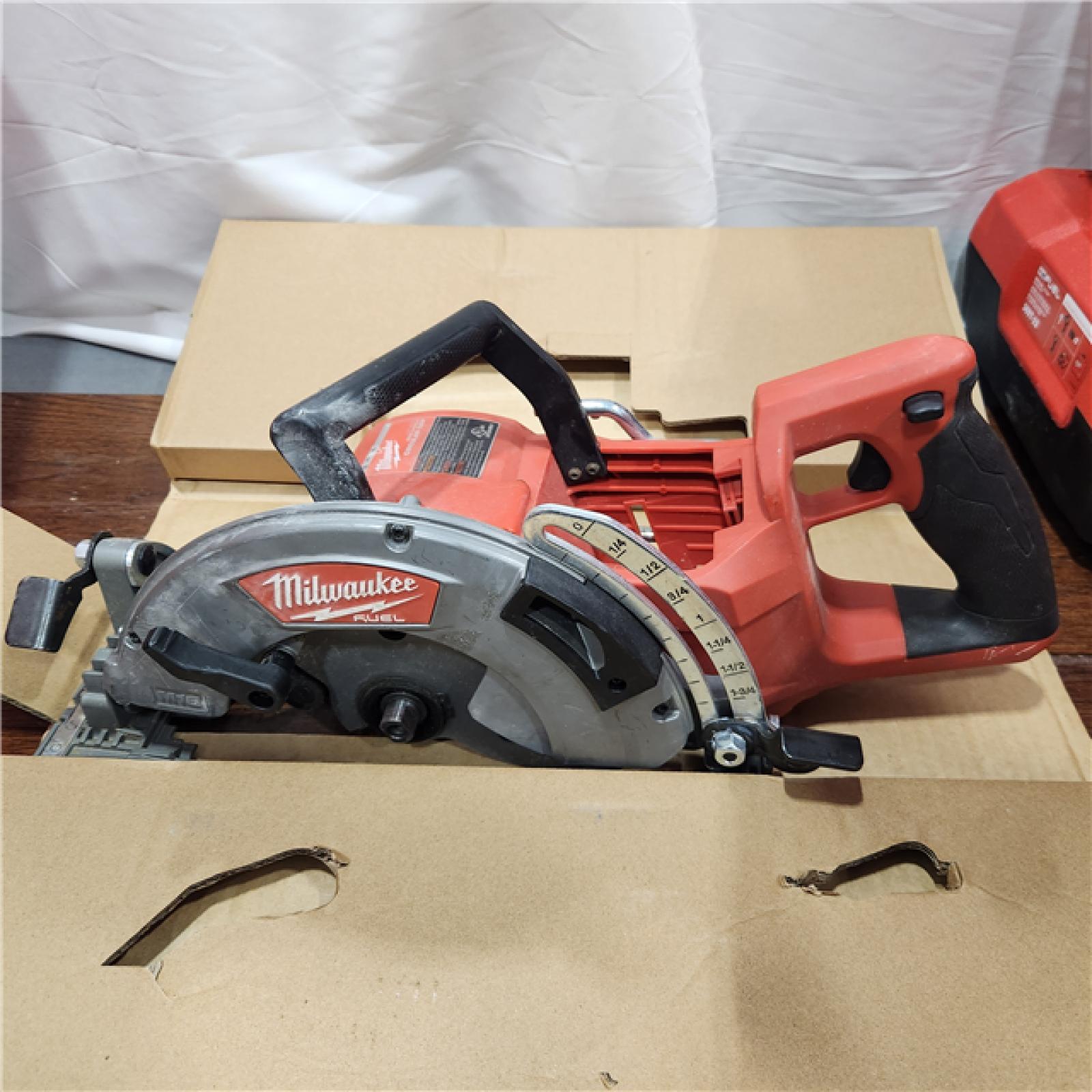 AS-IS Milwaukee 2830-20 Rear Handle Circular Saw M18 FUEL 7-1/4  Cordless Brushless Tool Only