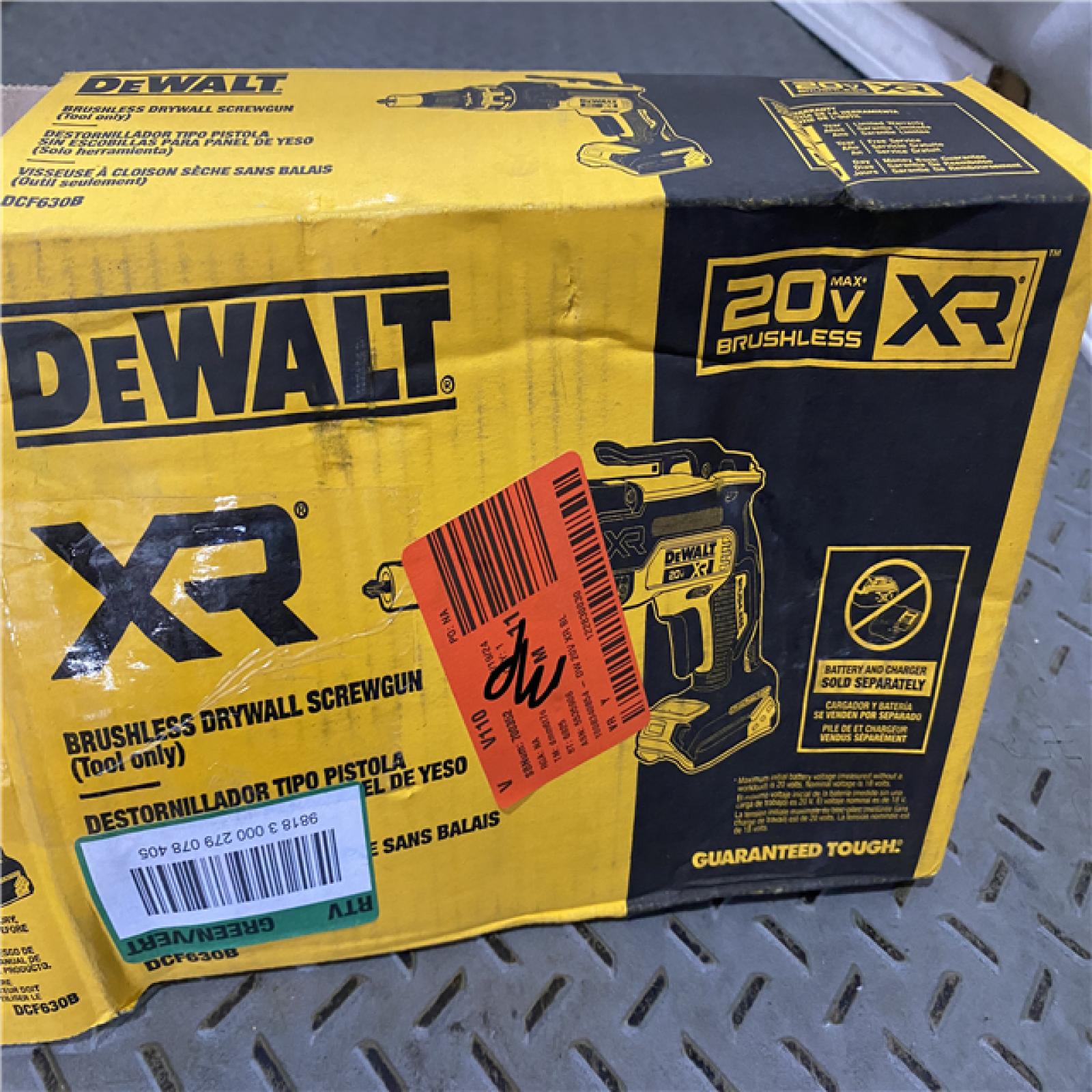 Houston location AS-IS DeWalt DCF630B 20V Cordless Brushless Screw Gun (Tool Only)