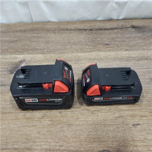 AS-IS Milwaukee M18 18-Volt Lithium-Ion Starter Kit with One 5.0 Ah and One 2.0 Ah Battery and Charger