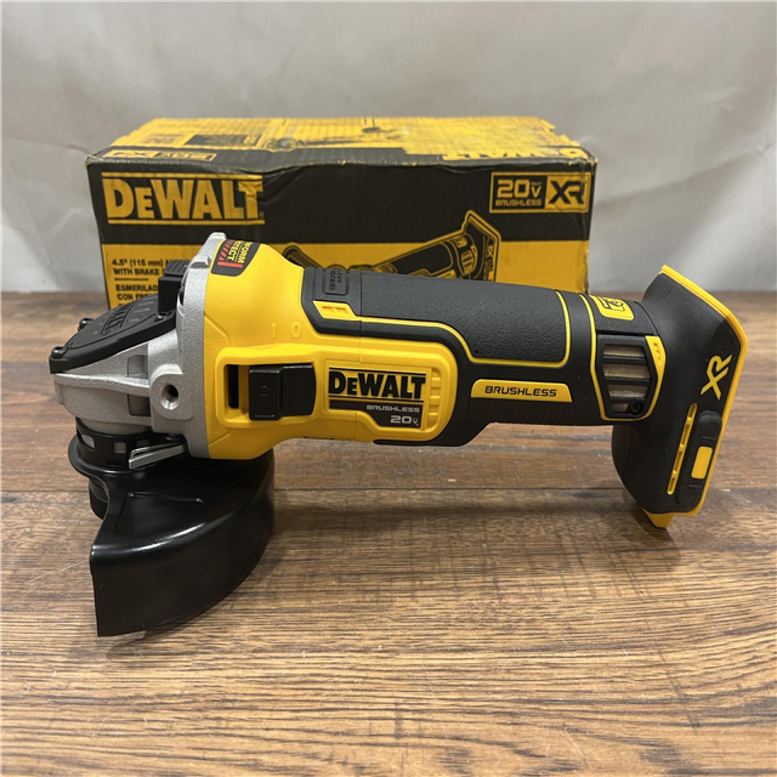 AS-IS DeWalt DCG405B 20V Max XR 4.5-Inch Slide Switch Small Angle Grinder (Tool Only)