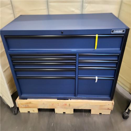 CALIFORNIA AS-IS HUSKY 80IN. 10 DRAWER TOOL CHEST AND CABINET SET WITH SIDE LOCKER