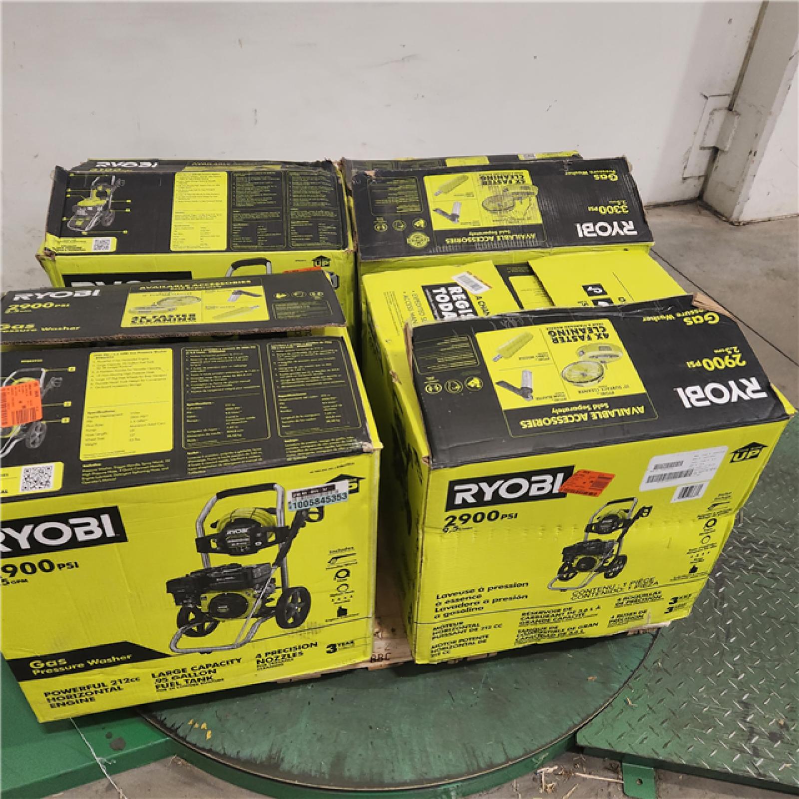 Dallas Location - As-Is RYOBI GAS PRESSURE WASHER (Lot Of 4)