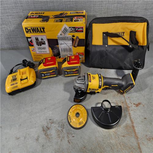 HOUSTON LOCATION - AS-IS (APPEARS LIKE NEW) DeWalt Flexvolt 60V Max Cordless Grinder  4.5 in; 6 in  Kit  1 KT (115-DCG418X2)