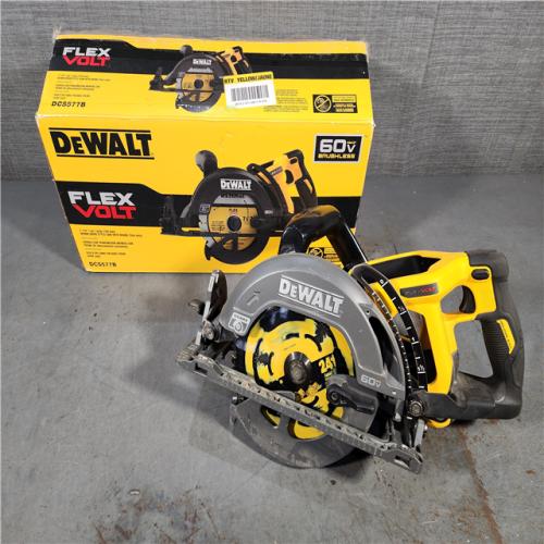 HOUSTON LOCATION - AS-IS DEWALT FLEXVOLT 60V MAX Cordless Brushless 7-1/4 in. Wormdrive Style Circular Saw (Tool Only)