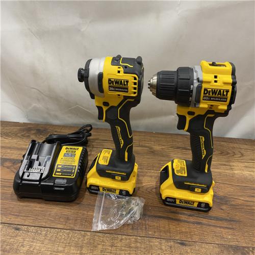 AS IS DeWalt ATOMIC COMPACT SERIES 20V MAX Brushless Drill Driver & Impact Driver Kit