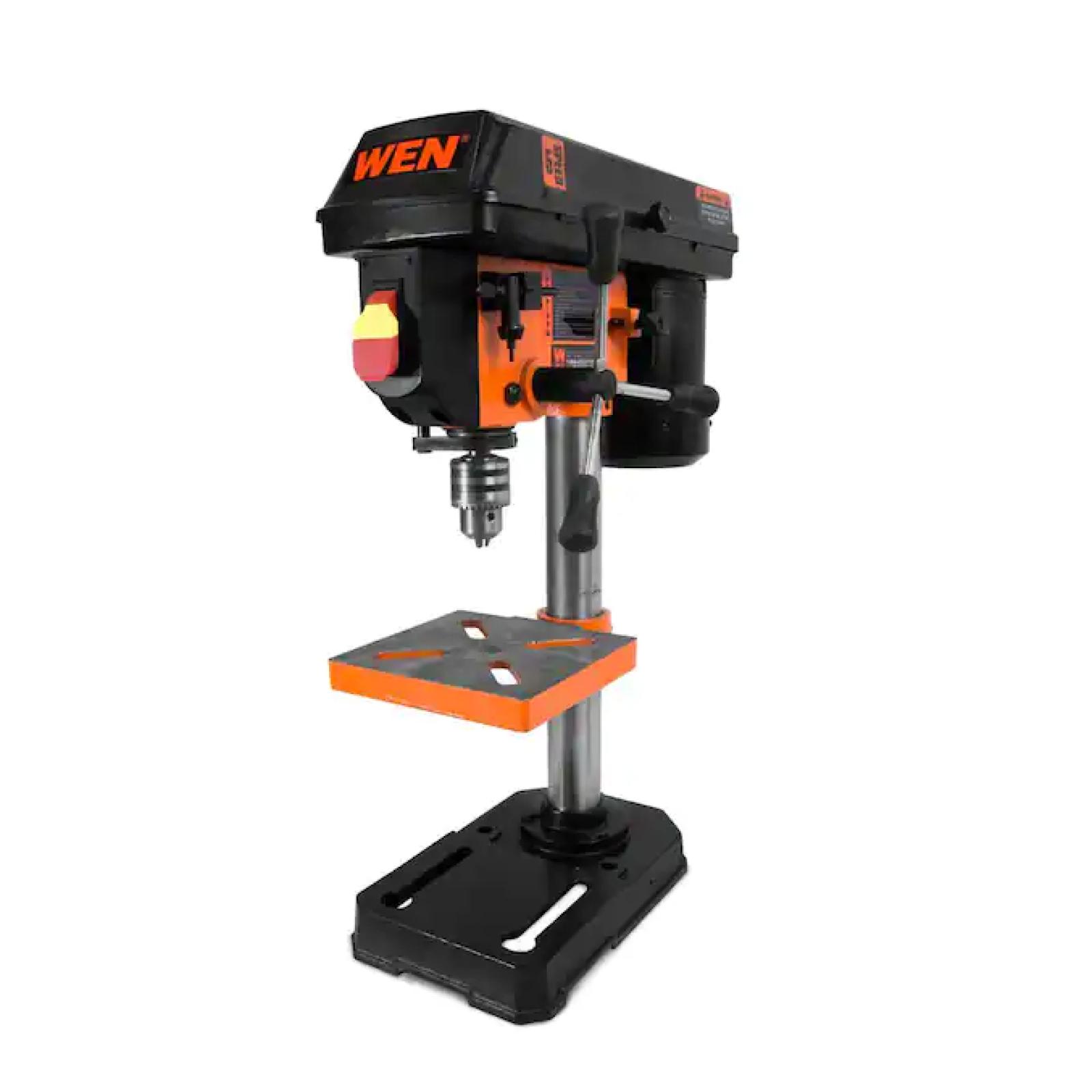 NEW! - WEN 2.3-Amp 8 in. 5-Speed Cast Iron Benchtop Drill Press with 1/2 in. Chuck Capacity