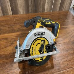 AS-IS  DEWALT 20V MAX Cordless Brushless 6-1/2 in. Sidewinder Style Circular Saw (Tool Only)