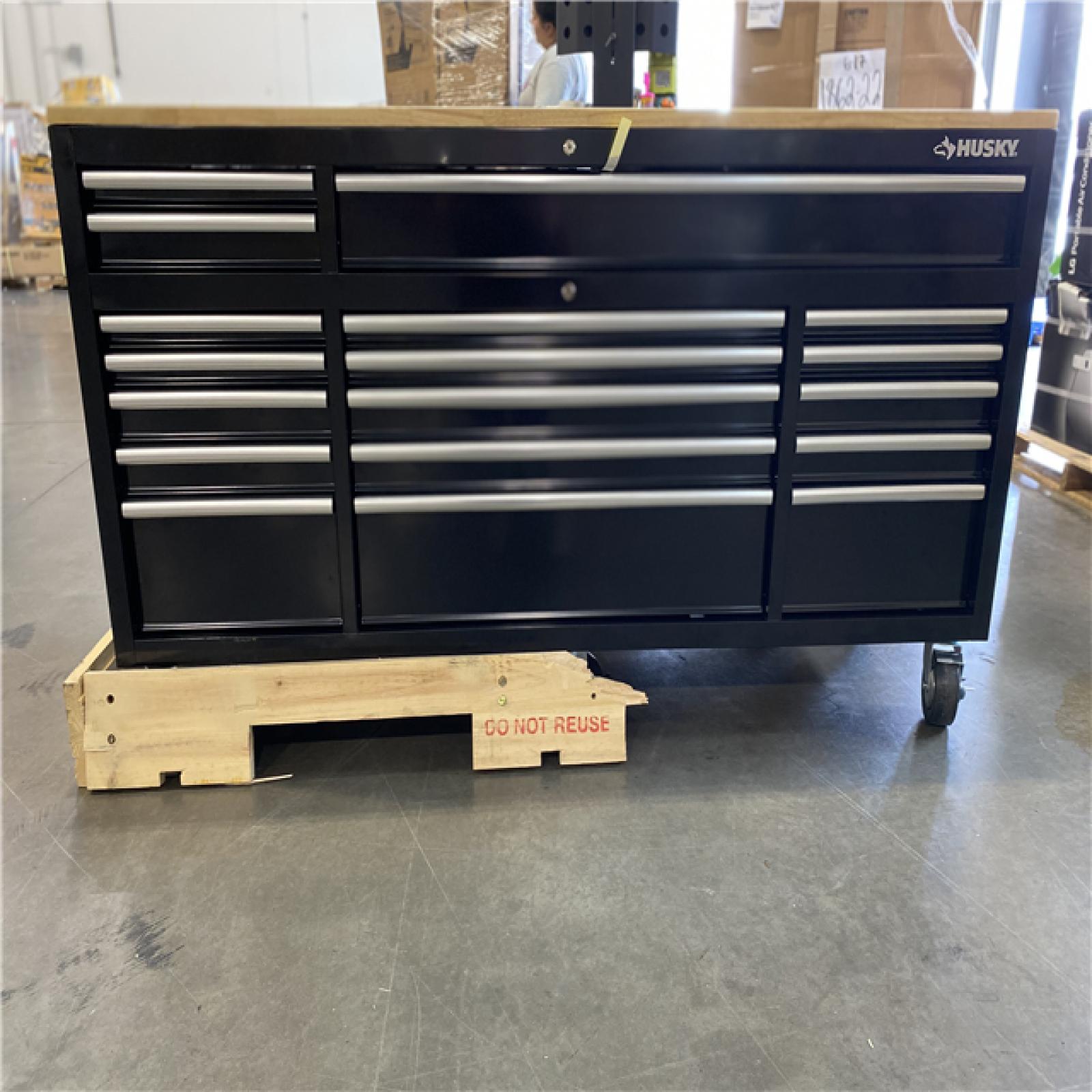 DALLAS LOCATION - HUSKY 72 IN 18 DRAWER MOBILE WORKBENCH