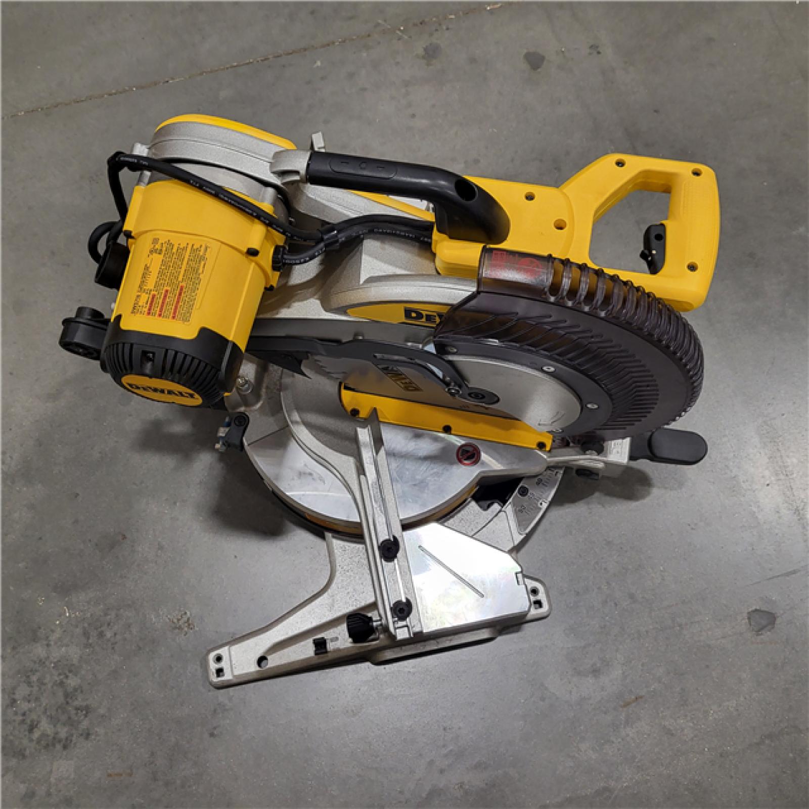 AS-IS DeWalt 15 Amp Corded 12 in. Compound Double Bevel Miter Saw