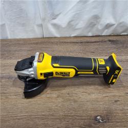 AS-IS DeWalt 20V MAX XR Cordless Brushless 4.5 in. Slide Switch Small Angle Grinder with Kickback Brake (Tool Only)