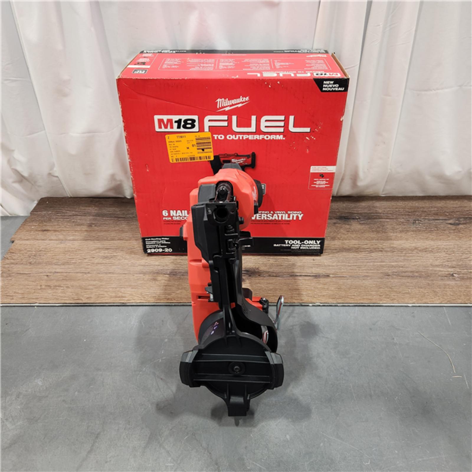 AS IS M18 FUEL 18-Volt Lithium-Ion Brushless Cordless Coil Roofing Nailer (Tool Only)