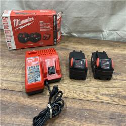 AS IS M18 18-Volt Lithium-Ion XC Starter Kit with Two 5.0Ah Batteries and Charger