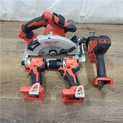 AS-IS M18 18-Volt Lithium-Ion Brushless Cordless Combo Kit (4-Tool) with 2-Batteries, 1-Charger and Tool Bag