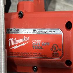 AS-IS MILWAUKEE M12 FUEL 12V Lithium-Ion Brushless Cordless 3 in. Cut Off Saw (Tool-Only)