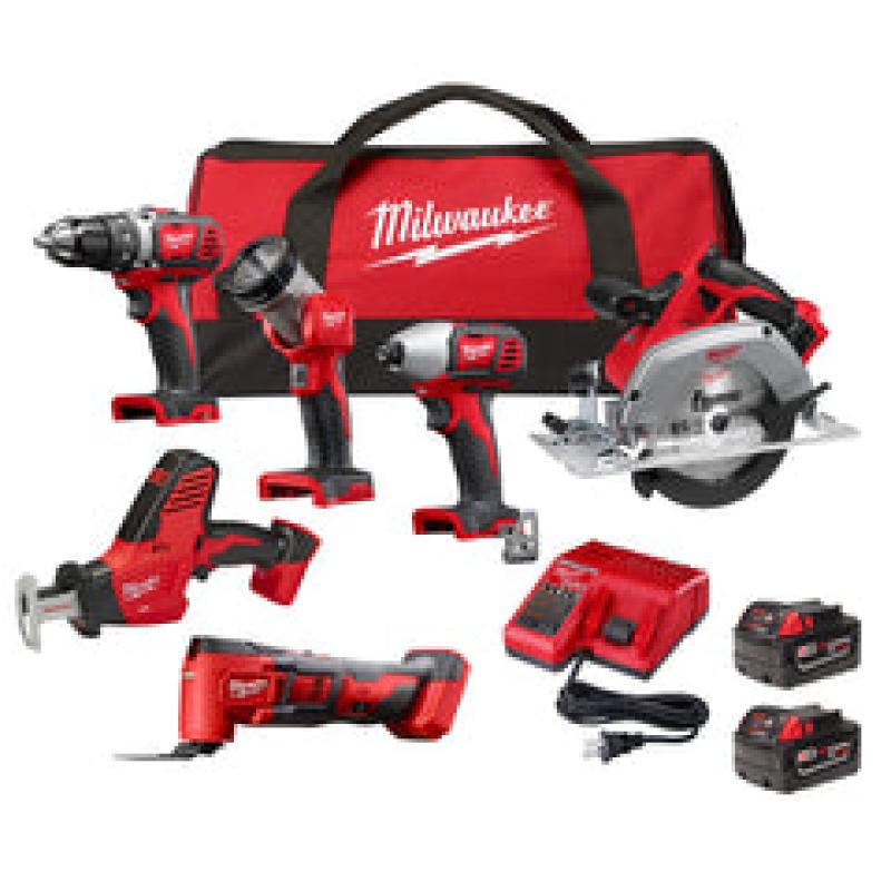 6 tool deals combo kit milwaukee