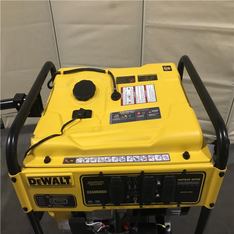 California AS IS DEWALT 8 000 Watt Gasoline Powered Electric Start