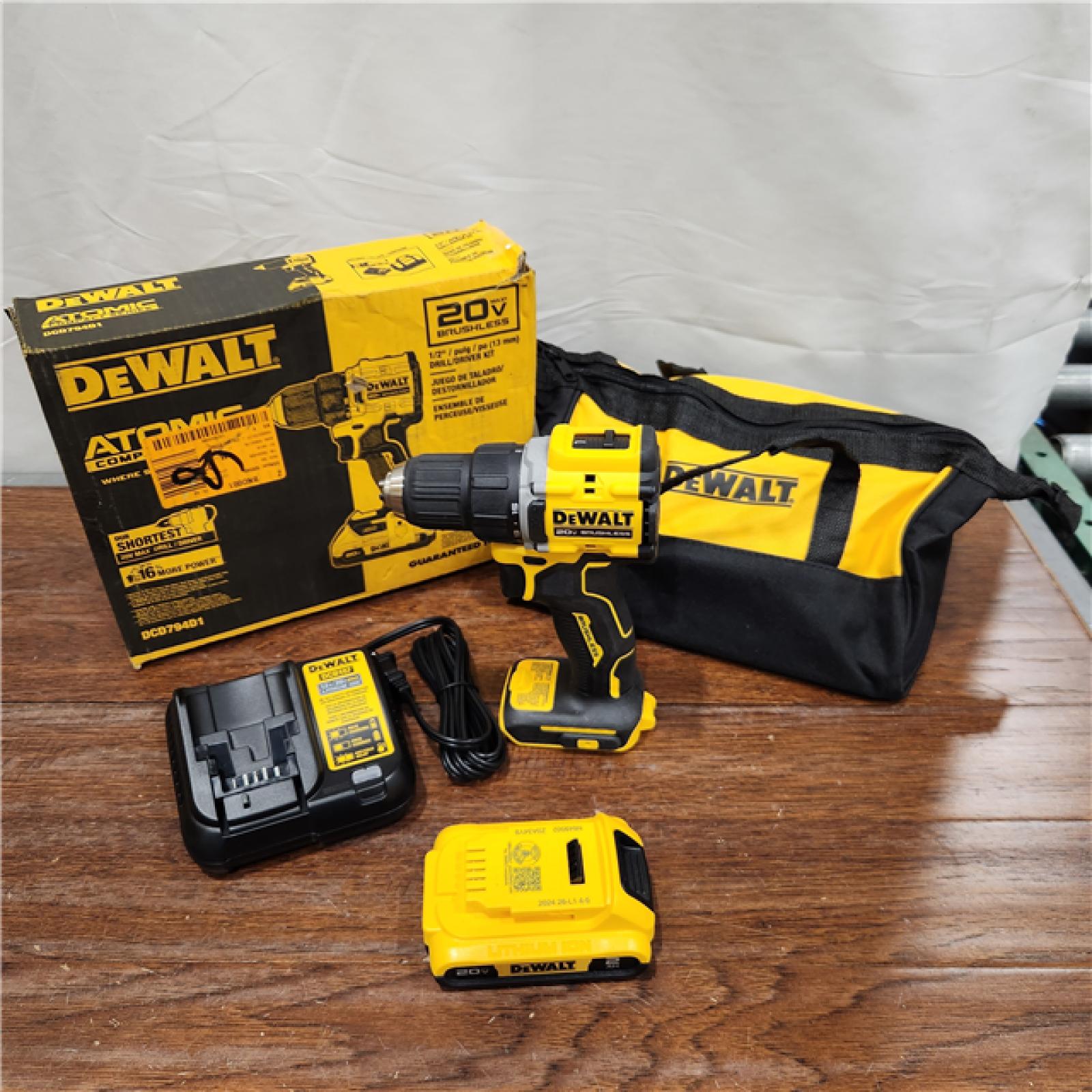 AS-IS DeWalt ATOMIC COMPACT SERIESâ„¢ 20V MAX* Brushless Cordless 1/2 in. Drill/Driver