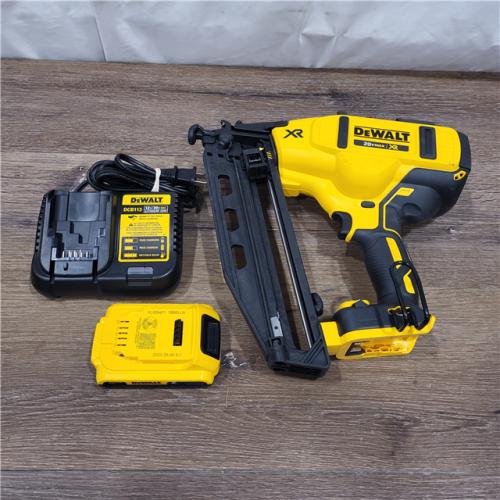 AS-IS DeWalt DCN660D1 20V 16 Gauge Cordless Angled Finish Nailer Kit W/ 2Ah Battery