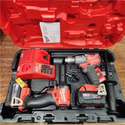 AS-IS M18 FUEL 18V Lithium-Ion Brushless Cordless Hammer Drill and Impact Driver Combo Kit (2-Tool) with 2 Batteries