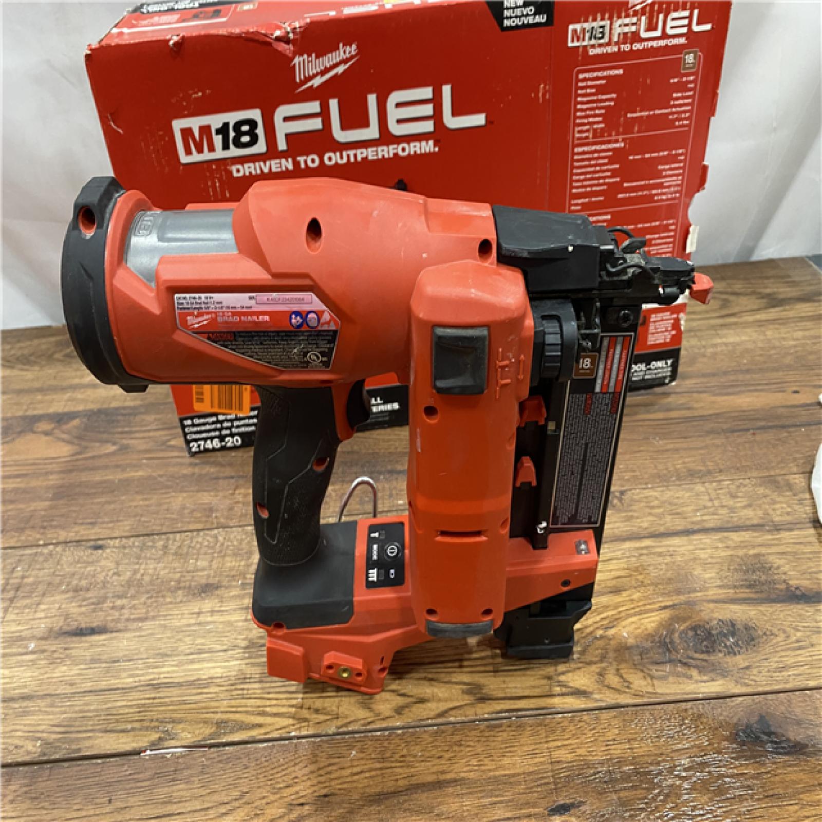 AS-IS Milwaukee M18 FUEL 18 Gauge Brad Nailer