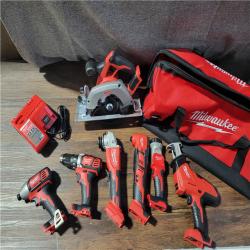 CALIFORNIA AS-IS MILWAUKEE M18 9-TOOL COMBO KIT (NO BATTERIES) (CHARGER AND BAG INCLUDED)