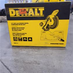 AS-IS DeWalt 15 Amp Corded 12 in. Compound Double Bevel Miter Saw