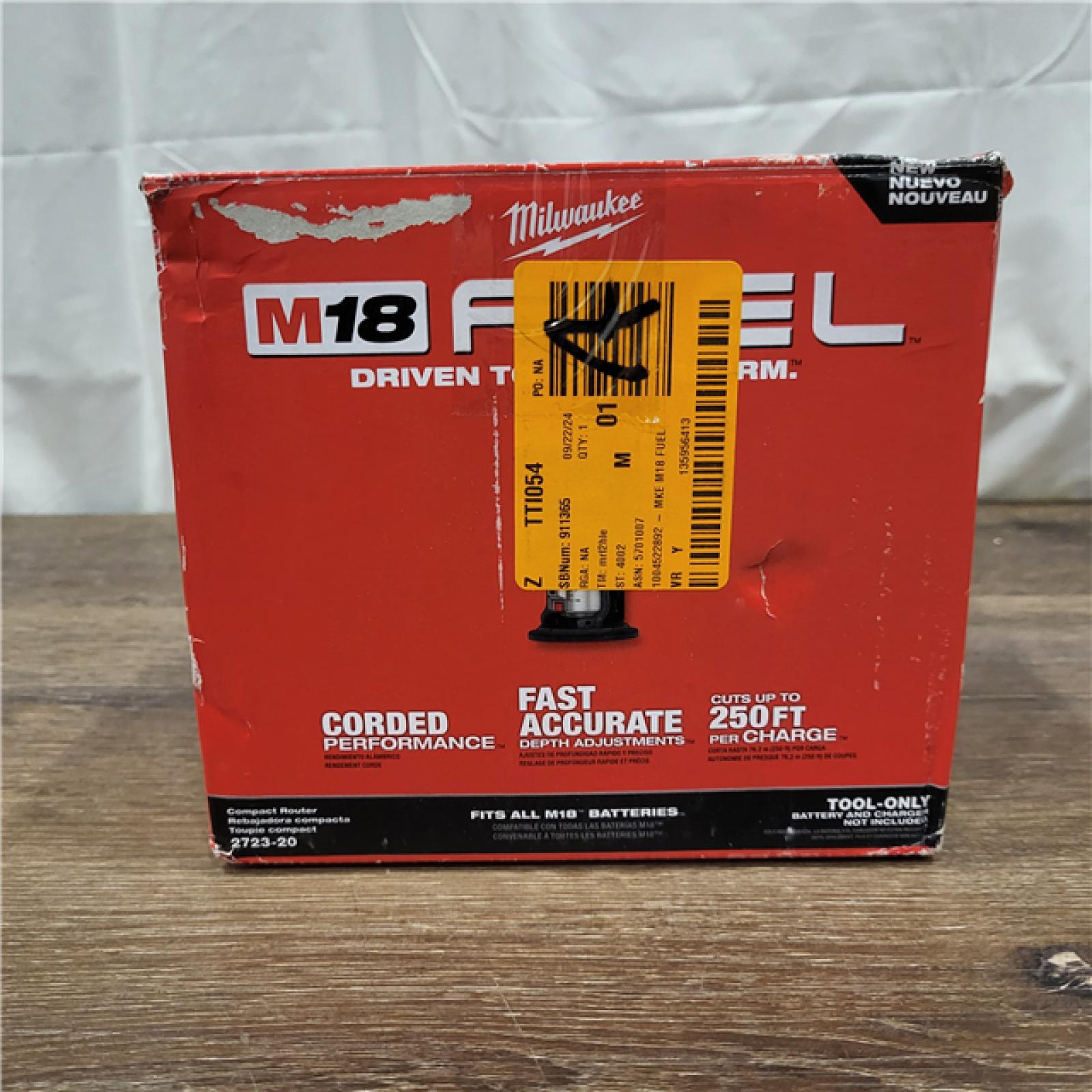 AS-IS Milwaukee M18 FUEL Compact Router Bare