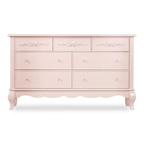 Phoenix Location Evolur Aurora Dusty Rose Double Dresser (7-Drawer)