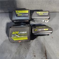 HOUSTON LOCATION - AS-IS RYOBI BATTERY PACK QTY - 16