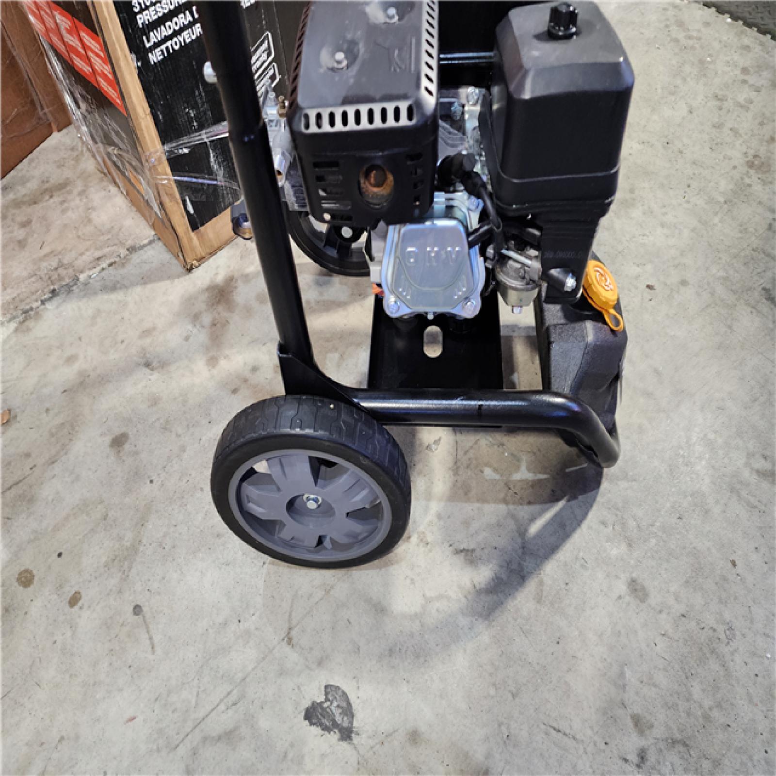 HOUSTON LOCATION - AS-IS 3100 PSI 2.5 GPM Gas Cold Water Pressure Washer with 212 Cc 4-Stroke Engine and 25 Foot Hose (NO NOZZLE TIPS & GUN)