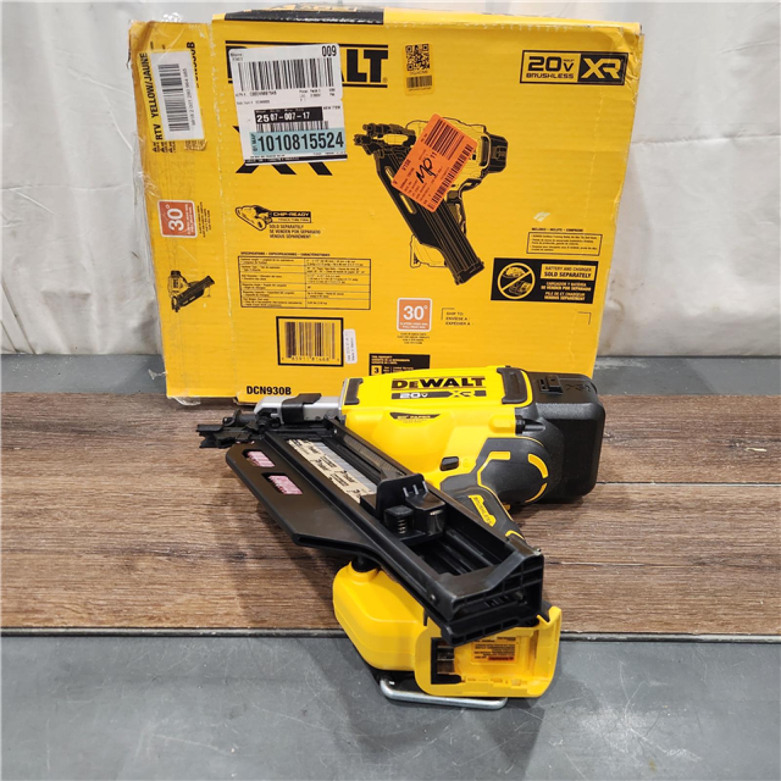 AS IS DEWALT 20-Volt 30Â° Cordless Framing Nailer (Tool-Only)