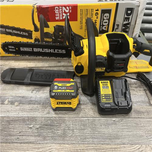 AS-IS DeWalt FLEXVOLT 60V MAX Lithium-Ion Brushless Cordless 16in. Chainsaw Kit