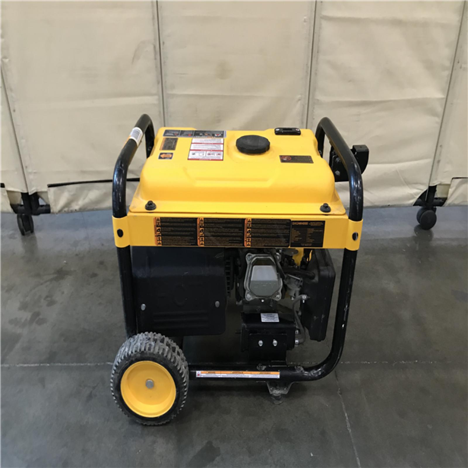 California AS IS DEWALT 4000 Watt Manual Start Gas Powered