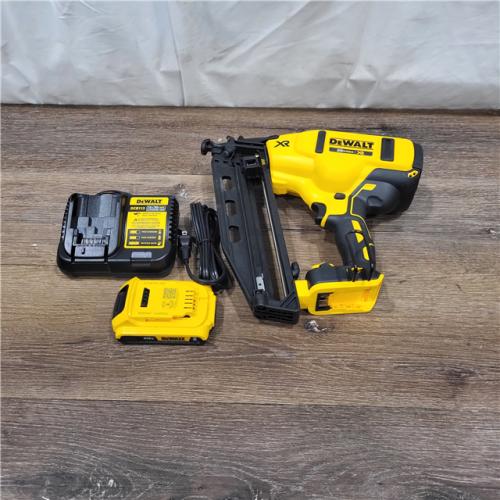 NEW! DeWalt DCN660D1 20V 16 Gauge Cordless Angled Finish Nailer Kit W/ 2Ah Battery